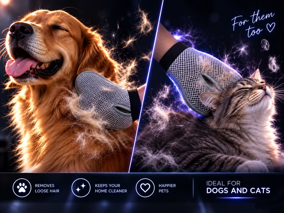FluffAway Pet Grooming & Deshedding Glove